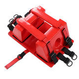 4 Straps Head Fixation Immobilizer Multiple Carrying Handle Mouth Water Based Paint for First Aid Spine Board Head Immobilizer