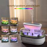 250ml Air Humidifier Microlandscape Raindrop Essential Oil Aromatherapy Diffuser with 7 Colors LED Lights Mist Humidifier