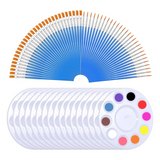 E-Easy To Use-150 Pcs Paint Brush And Palette Set, For Oil, Watercolor, Acrylic Painting, Canvas, Face Rock, Painting