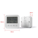 Mini Radon Gas Detector Ionic Technology Radon Long Term Average/Radon Short Term Average 2* AAA Battery (Not Included)