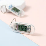 Digital Wall Watch Keychain Clock Transparent Mini Electronic Watch Clock Dedicated Silent Convenient Schedule For Study Exams