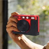 Genuine Leather Hybrid Instant Camera Case Anti Scratch Wear Resistant Protective Cover Shockproof Durable for Leica SOFORT 2