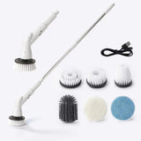 6-in-1 & 5 in 1 wireless electric cleaning brush for kitchen and bathroom cleaning, electric rotating cleaning brush.
