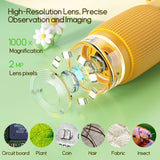 Multifunctional Educational Microscope 1000X 2 Inch Screen Microscope Toy Outdoor Exploration Tool