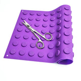 Purple Silicone Mat Flexible Non-Slip Reusable Medical Plastic with Magnetic Feature Can Be Sterilized At High Temperatures