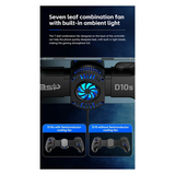 GW-D10S Stretch Cooling Gamepad For Delta PS4 Android IOS Tablet Switchxbox 400Mah Streaming Joystick