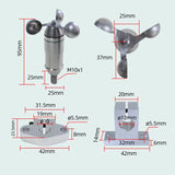 High-precision 3-cup stainless steel anemometer for outdoor weather and tower crane monitoring