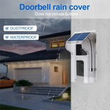 New Waterproof Doorbell Rain Cover Solar Dustproof Ring Button Protector Plastic Solar Cover Outdoor