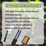 Soil Multiple Parameters Sensor Digital Agricultural Greenhouses Soil Monitoring Use With Mobile Phones Soil 8 in 1 Sensor