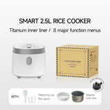 2.5L Electric Rice Cooker with Titanium Liner for 2-3 People MultiCooker Smart Steamed Rice Kitchen Machine 220V