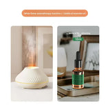 Aromatherapy Humidifier Seven Color Gradient Atmosphere Night Light Simulation Flame Can Add Essential Oil USB Charging Time Off