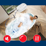 Electric Bubble Massage Mat with Heating Function Wireless Remote Control Multiple Speed Intensity Suction Cups Air Hose Home