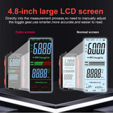 Tooltop Smart True RMS Digital Multimeter 4.8" Large Screen AutoRange AC DC Capacitance Ohm Hz Diode Live Check USB Repair Tools