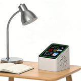 Smart WiFi Digital Clock with Weather with Temperature Humidity Display Date Clock Weather Station for Home Office Desk Decor