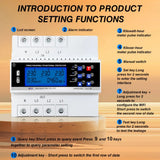 Three-phase Tuya WiFi 220V 60A Self-resetting Overvoltage Undervoltage Overload and Leakage Protection Device LCD Energy Meter