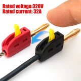 Solder-Free Banana Plug Connectors 10Pcs 4Mm Quick Wire Terminal 32A Plugs With Direct Insertion
