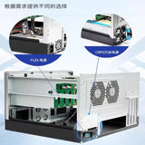 8-bay NAS Chassis, Hot-swappable Rear Panel, 3.5'/2.5' SATA/SAS Ports, MATX Motherboard, FLEX Power Supply Bay