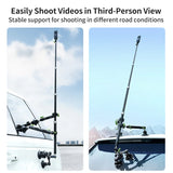 360 Panoramic Action Camera Holder 3-Suction Cup Vacuum Car Mount for Insta360 DJI GoPro 360°Video Camera Accessories Kits