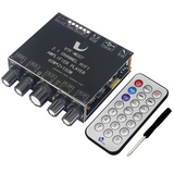 2X60w+150W Subwoofer Bluetooth 5.3 Power Amplifier Board USB Sound Card 2.1 Channel Audio Equalizer Class D Amp Module