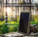 Wildlife Hunting Game Trail Cameras Power  wtth 1.5W Solar Panels 6V 1500mAh and Solar Charger Kits for Most 6V Output Cameras