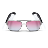 Smart Sunglasses Glasses Music Glasses Outdoor Sports Waterproof Anti-UV Bluetooth Glasses Call for Men Women Pink
