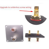 2-Bit Audio Speaker Terminal Square Copper Binding Post Loudspeaker Box Wiring Terminal Board 80x80mm Accessories