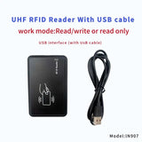 -RFID Reader Writer 915M USB Scanner Plug& Play, Portable Long-Range RFID Inventory Device, Handheld UHF Tag Reader