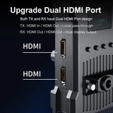 4K Wireless Video Transmission System Transmitter & Receiver 1080P 200m HDMI Extender for Camera Live Streaming Support Battery