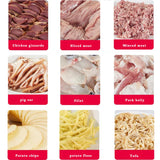 Commercial/Home Electric Meat Slicer Automatic Slicer Multifunctional Stainless Shred Slicer Cutter Meat Grinder Machine