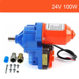 DC 24V Electric Film Roller Greenhouse Roll Up Motor Electric Film Roll Machine 100W Greenhouse Film Winding Machine
