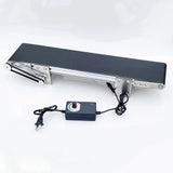 Small Desktop Conveyor Belt 12x50cm Mini Conveyor Cargo Lane Electric Production Line Conveyor Belt Teaching Equipment