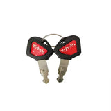 2Pcs Heavy Equipment Key for Kubota U15/30/135/155/161/163 Excavator Digger 459A Model ELI80-0101 RC411-53933 RC461-53930