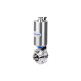 DONJOY Performance SS304 SS316L Stainless Steel Sanitary Pneumatic butterfly Valve for Dairy and Beverage