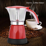 300ml/6 Cups 480W Electric Moka Pot Detachable Kitchen Stovetop Coffee Maker
