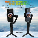 With Remote Control Magnetic Phone Selfie Monitor Screen for Smartphone Rear Camera Selfie Vlog Live Stream for iPhone Android
