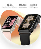 H23 Smart Watch Women 1.57 Inch HD Screen Zinc Alloy Shell Mirror Glass 200+Wallpaper Bluetooth Calls Sports Fashion Smartband