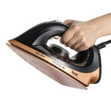 High Power Electric Steam Iron - Ceramic Base Plate with Large Steam Capacity (2000W Fast Heating, Auto Shut-Off）