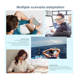 Bluetooth 5.3 Sunglasses Stereo Music Fashionable Versatile Double Magnetic Mirror