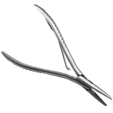 Mini Portable 7 Inch Silver Stainless Steel Clamp Hair Extension Plier with Two Holes Keratin Hair Extensions Removal Tools