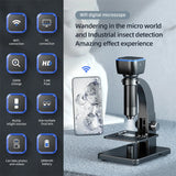 Professional 2000X 5MP HD Digital Wifi Microscope USB Microscopes for Electronics Soldering with Dual Lens for Android IOS PC
