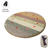 PEMF Magnetic Therapy Mat with 7 Chakra Healing Crystals - Far Infrared Round Mat for Headache Relief, Energy Balance & Stress