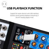 AF7 Mixer Analog Mixer Merged Digital Sound Card 7 Channels Personalized Function Settings Analog Mixing Console