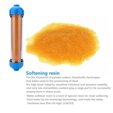 2X Water Filter Refillable T33 Housing DIY Fill Water Filter With  Exchange Resin Transparent Reverse Osmosi