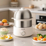 400W Electric Egg Boiler Breakfast Machine Multicooker Food Steamer Automatic Home Kitchen Appliance with Timer 220V