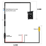 Car Front View Camera Night Vision Waterproof Camera 150 Degree Wide Angel Camera For BMW 3 Series 2012-2014