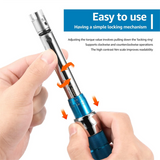 Spoke Torque Wrench, 2-10 NM Motorcycle Spoke Wrench Set, Steel Torque Wheel Spoke Spanner with Storage Box, 5.0-6.8mm