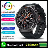 GPS Smart Watch Men 1.85-Inch HD AMOLED Screen BT Calls AI Voice Assistant Outdoor Sports Smartwatch V69 for Android IOS