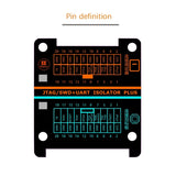 JTAG/SWD/Serial High-Voltage Isolation Simulator Adapter Board Supporting JLink/STLink/DAPLink