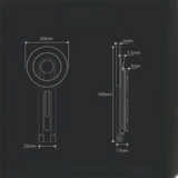 Aluminum Alloy Magnetic Phone Tripod Stand Foldable Rotating Phone Holder Adjustable Angle Strong Adsorption Travel Phone Tripod