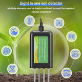 High Accuracy Soil Analyzer 8-in-1 Soil Sensor with USB for EC, PH, NPK, Moisture, Temperature & Salinity